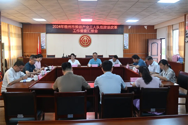 以“督”提質(zhì) 以“查”促改丨梧州市多部門聯(lián)合開(kāi)展產(chǎn)業(yè)工人隊(duì)伍建設(shè)改革督查工作